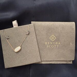 Elisa Pendant Necklace in Pave Diamond and 14k Rose Gold